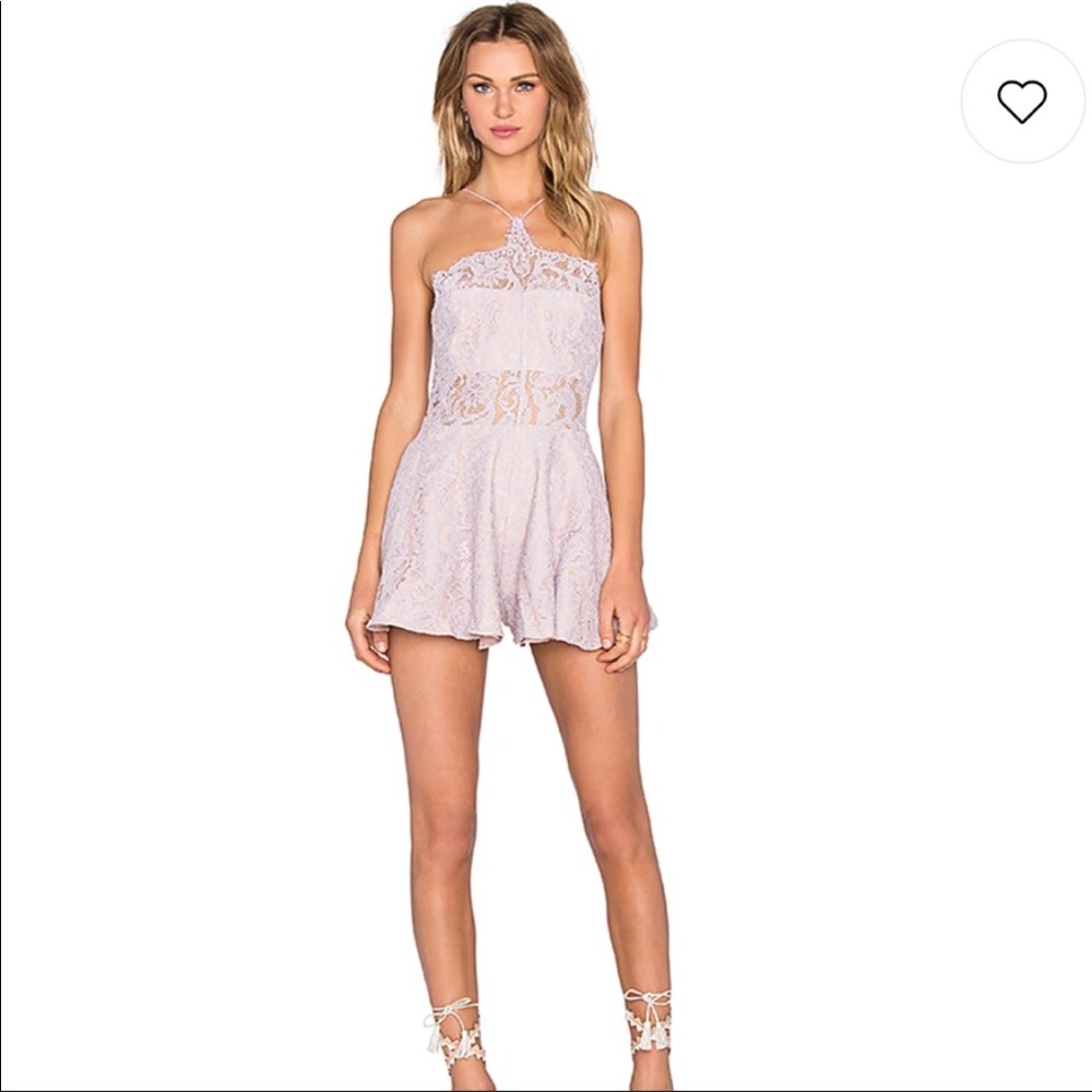 Style stalker periwinkle romper nwot